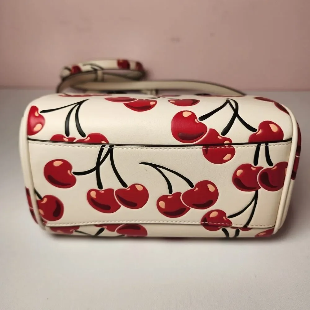 NWT Coach CY745 Mini Rowan Crossbody Bag Cherry Print Red Chalk - Picture 5 of 6